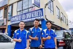 bengkel kereta alam biru